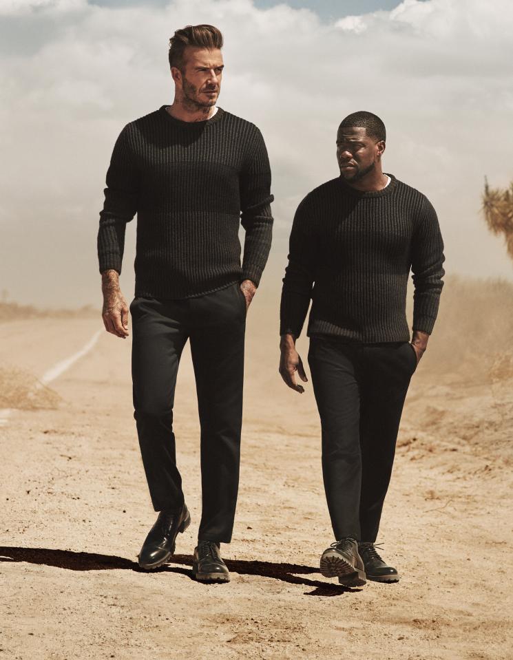  David Beckham and Kevin Hart team up to model for H&M's Modern Essentials campaign