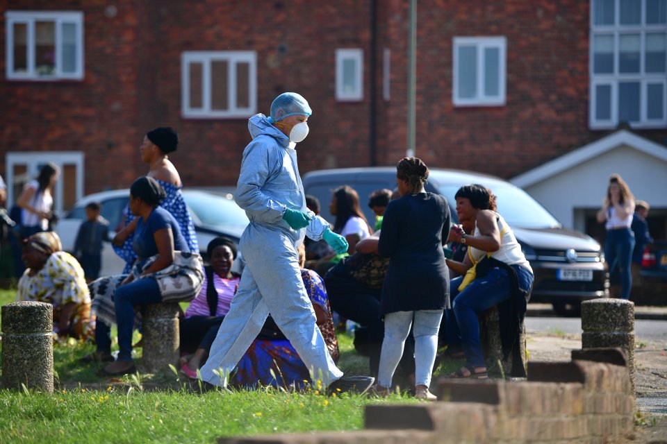  A murder investigation has been launched after an mum-of-nine and her nephew were killed this morning