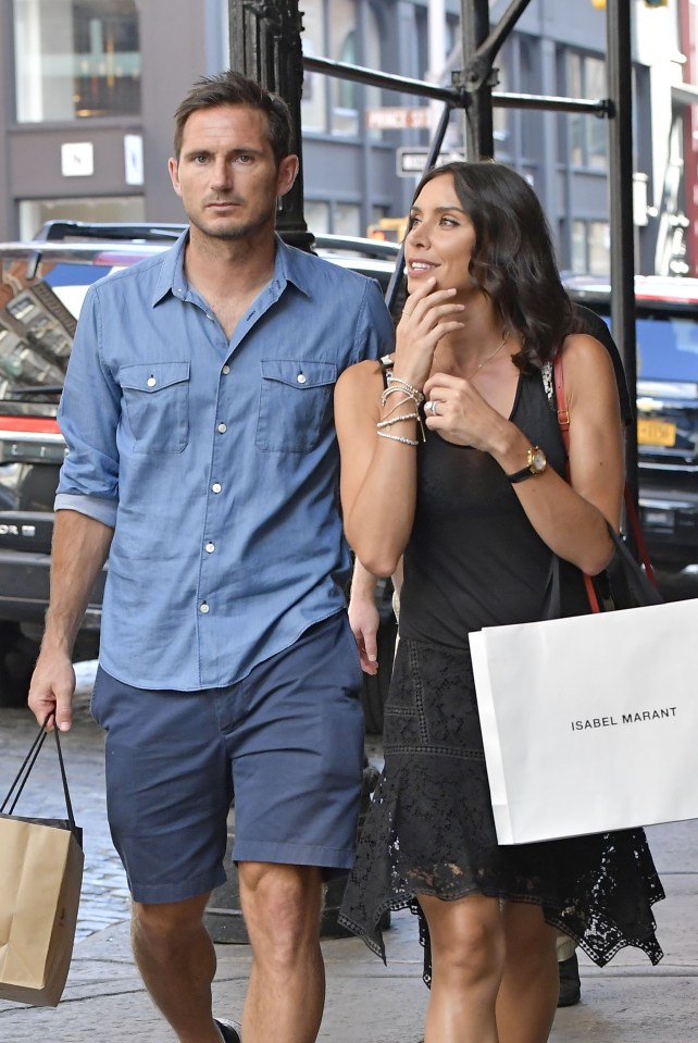  Frank and Christine Lampard were spotted enjoying some retail therapy in New York