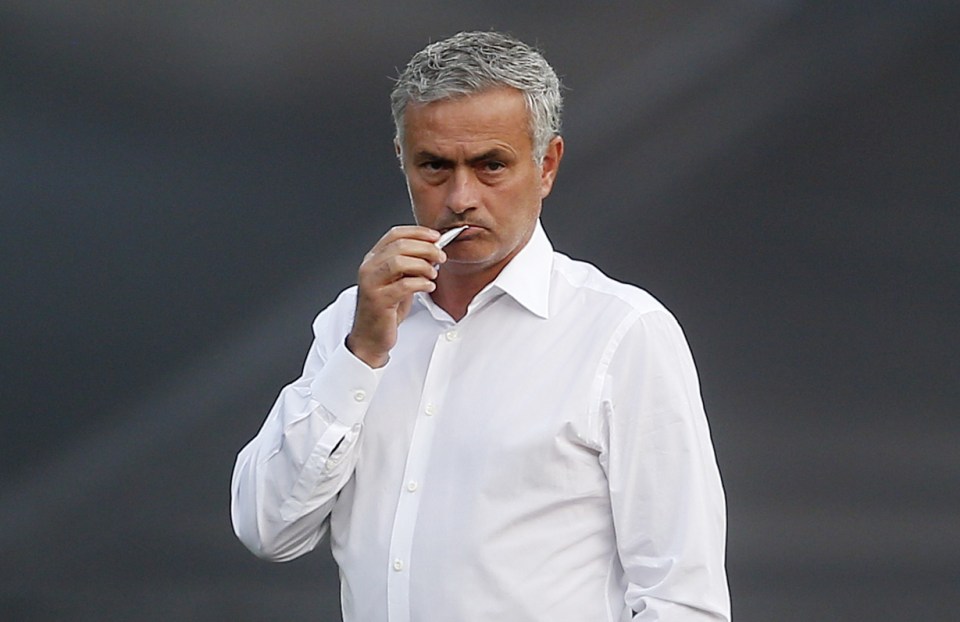  Jose Mourinho looks on in Holland as his side take on Feyenoord