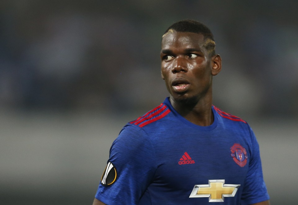  Paul Pogba reacts to Manchester United's defeat at Feyenoord