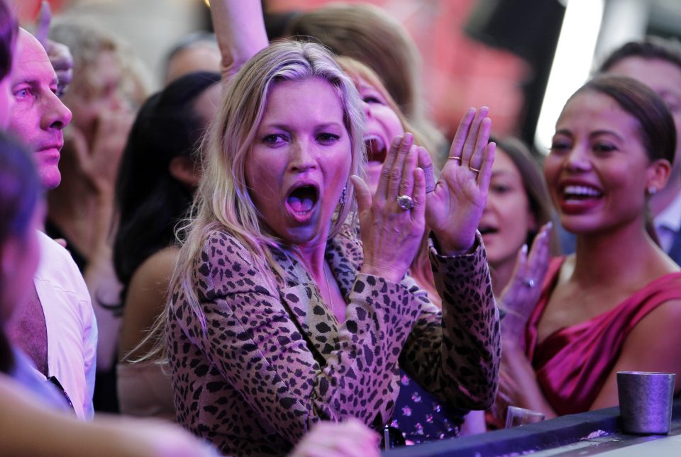  Kate Moss clapped and cheered as she danced to Candi Staton at friend Charlotte Tilsbury's perfume launch