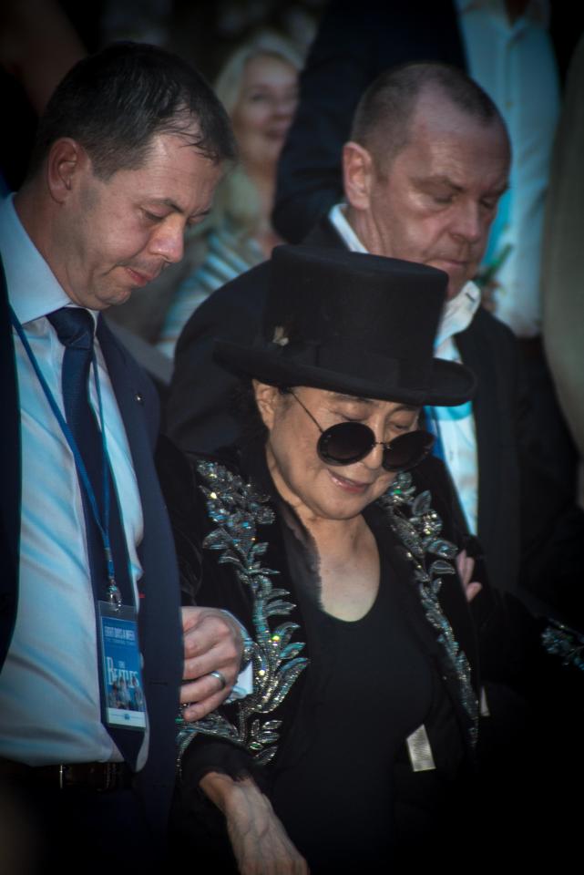  Yoko Ono walked the carpet in honour of her late husband John Lennon