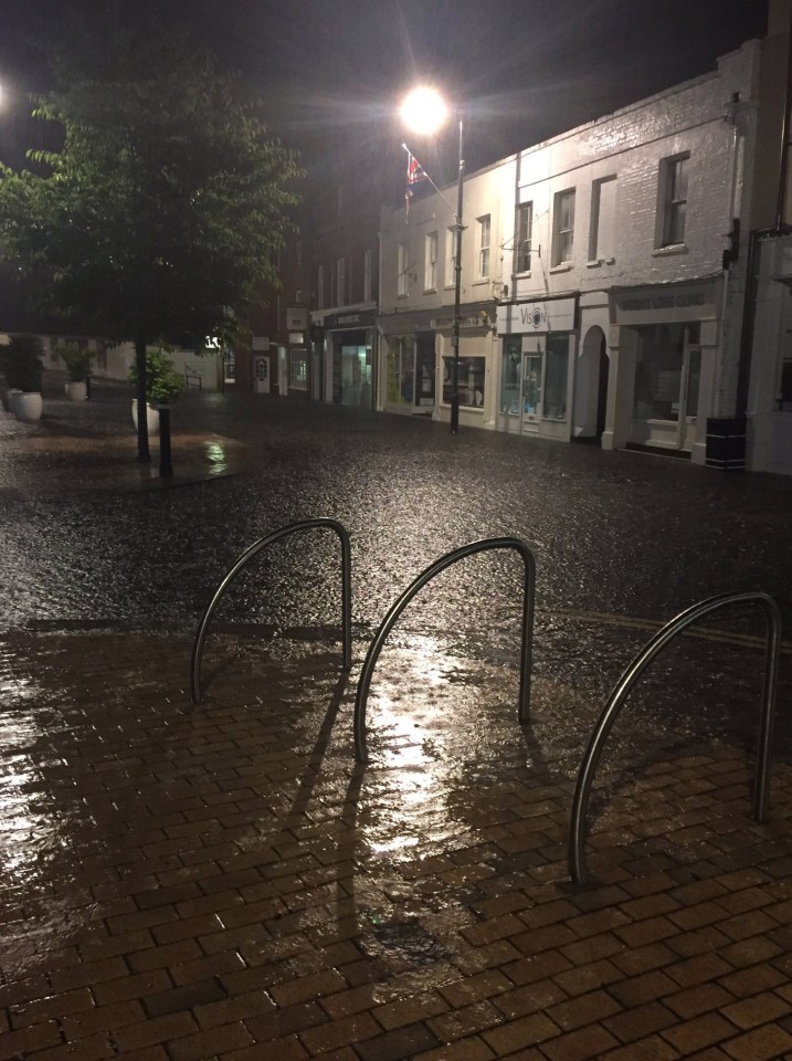  This picture from social media shows flooding in Maidenhead, Berkshire