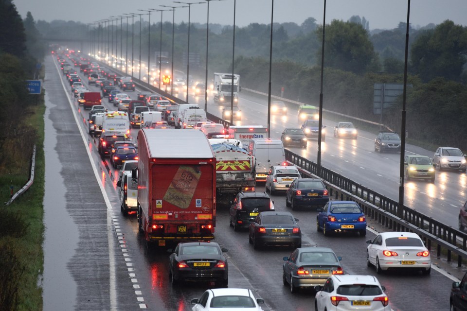  There was traffic chaos on the M4 this morning