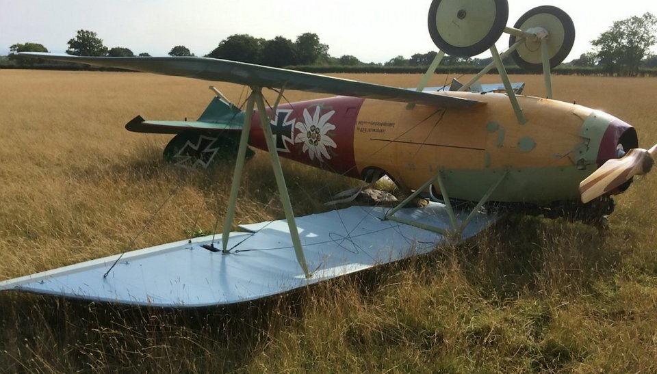  The pilot had a lucky escape and managed to not get injured in the crash