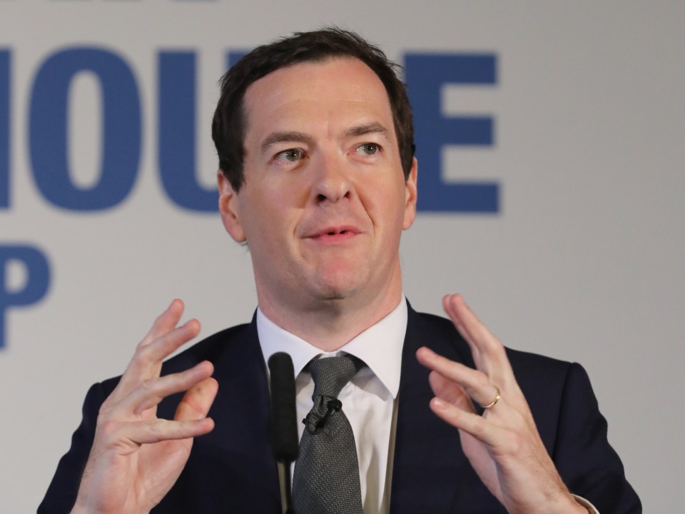  Former Chancellor George Osborne is set to make £75,000 a pop for after-dinner speeches