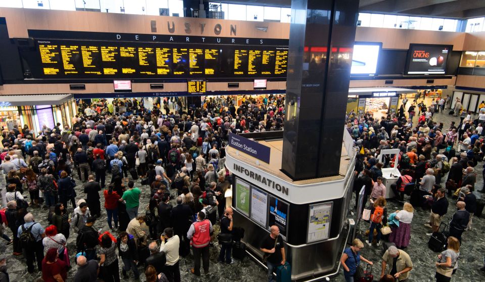  Commuters faced travel chaos after bad weather caused lengthy delays