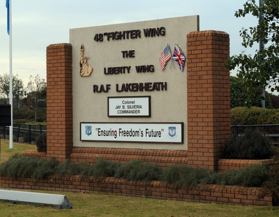  The US serviceman's body was found near RAF Lakenheath