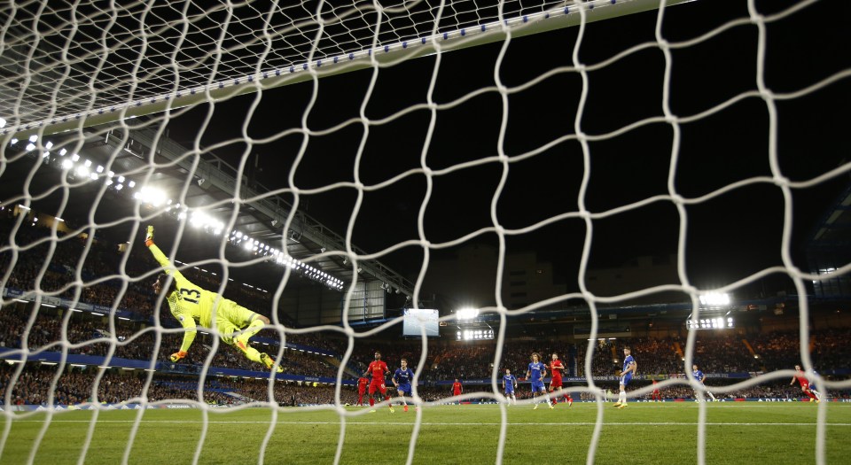  Thibaut Courtois was left with no chance by Jordan Henderson