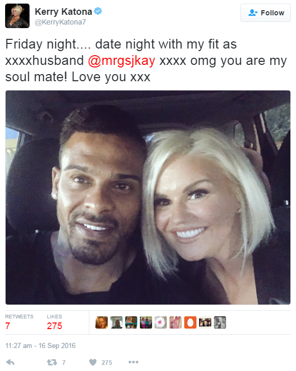 Kerry Katona and husband George Kay enjoyed a romantic date night on Friday