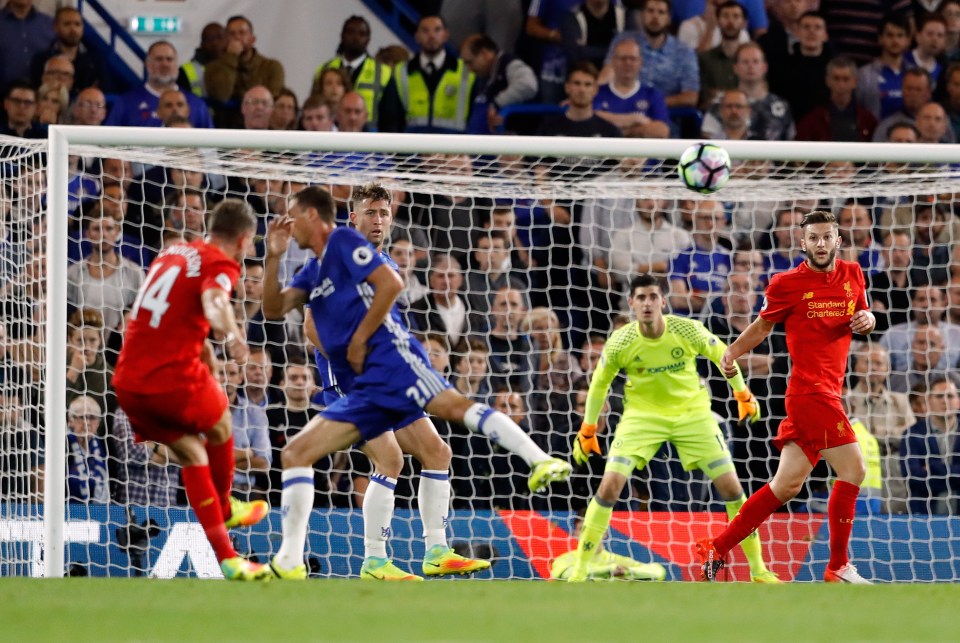  Henderson scored an absolute stunner to put the Reds two goals up