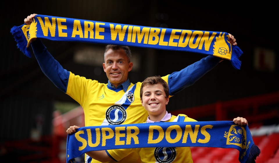  AFC Wimbledon are a remarkable phoenix club who used to play on park pitches in 2002