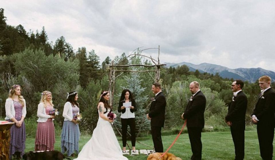  These photos of the wedding were shared on Facebook and swiftly went viral