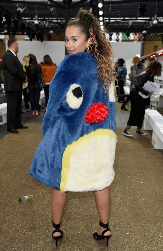  Ella Eyre opted for this unusual jacket