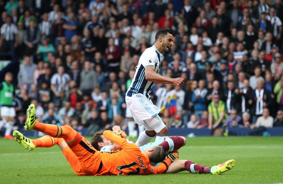  Nacer Chadli was West Brom's hero last weekend as he netted two past West Ham