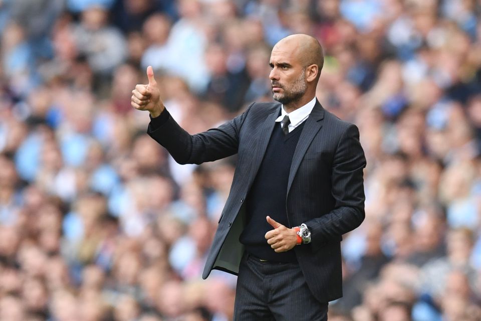  Pep Guardiola has enjoyed a 100 per cent at rivals Man City