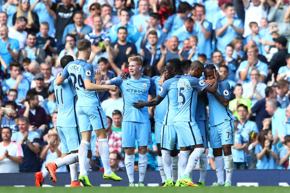  Man City are top of the Premier League with five wins from five