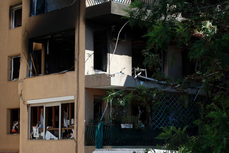  The explosion ripped through a second floor flat just outside Barcelona