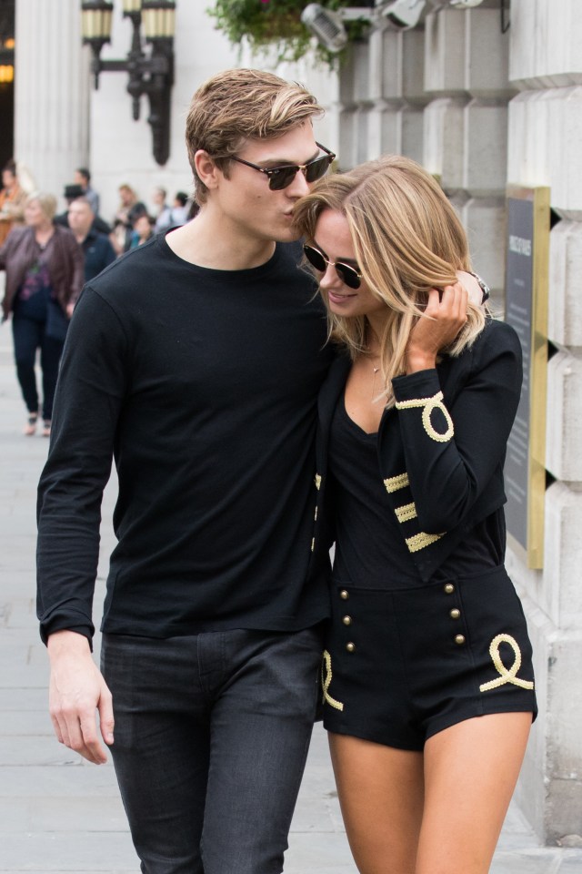  Kimberley cosied up to a handsome man on her way to London Fashion Week