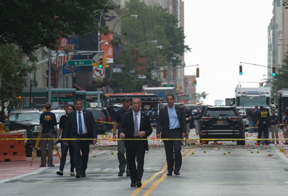  New York Governor Andrew Cuomo visits the site the morning after the explosion