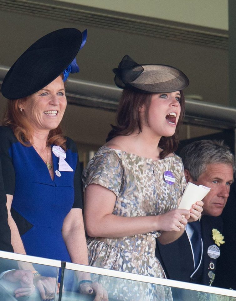  Day at the races with mum, Eugenie and Fergie