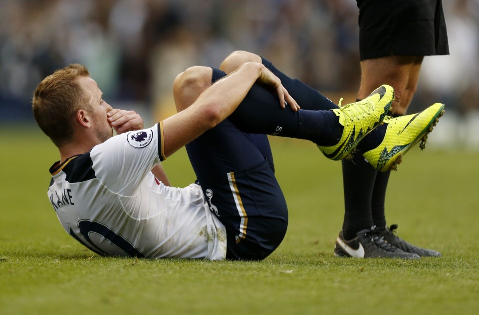  Tottenham striker went down during the clash with Sunderland