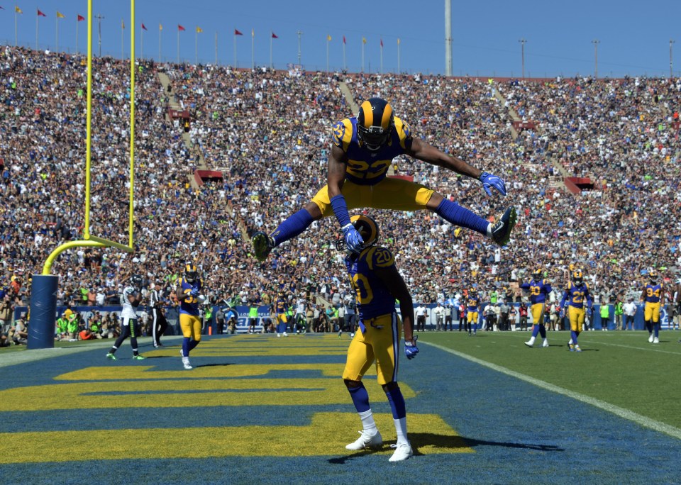 Lamarcus Joyner celebrates after breaking up a pass