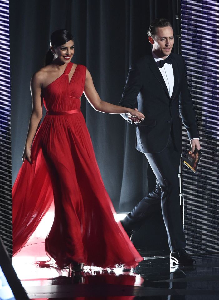  Priyanka and Tom presented an award together at the Emmys on Sunday