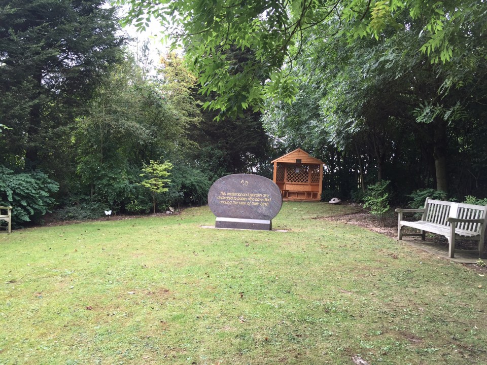  The memorial garden for babies at Woodlands Cemetery in Solihull