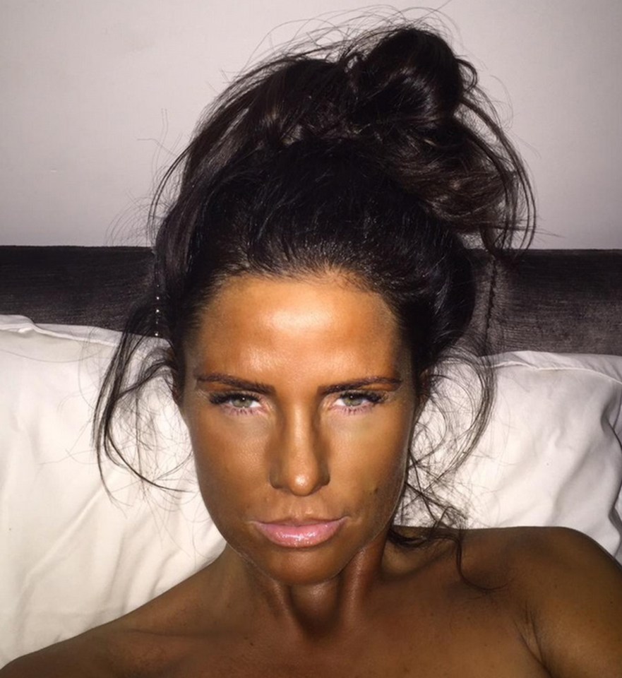  Katie Price took her love of fake tan a bit far this time