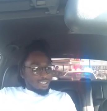  Black lives matter ... Green shouted at police before they approached his car