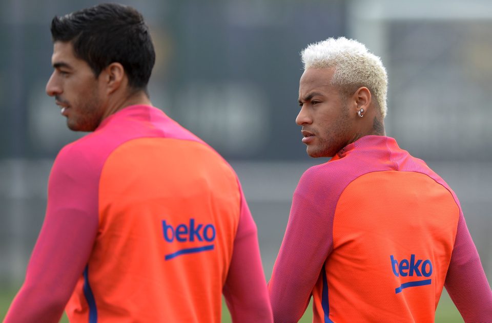  Neymar and Luis Suarez get on comfortably, on and off the pitch