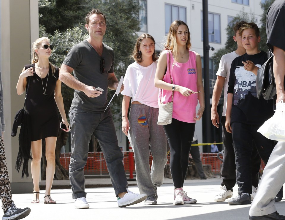  Jude Law is dad to five children with three different women