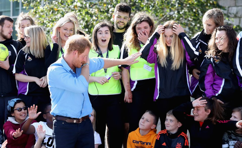 He pulled some shapes on a visit to a university street sports scheme In Aberdeen