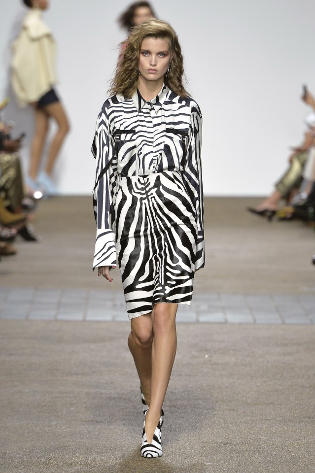  Zebra print was big on the catwalks of Topshop and Unique