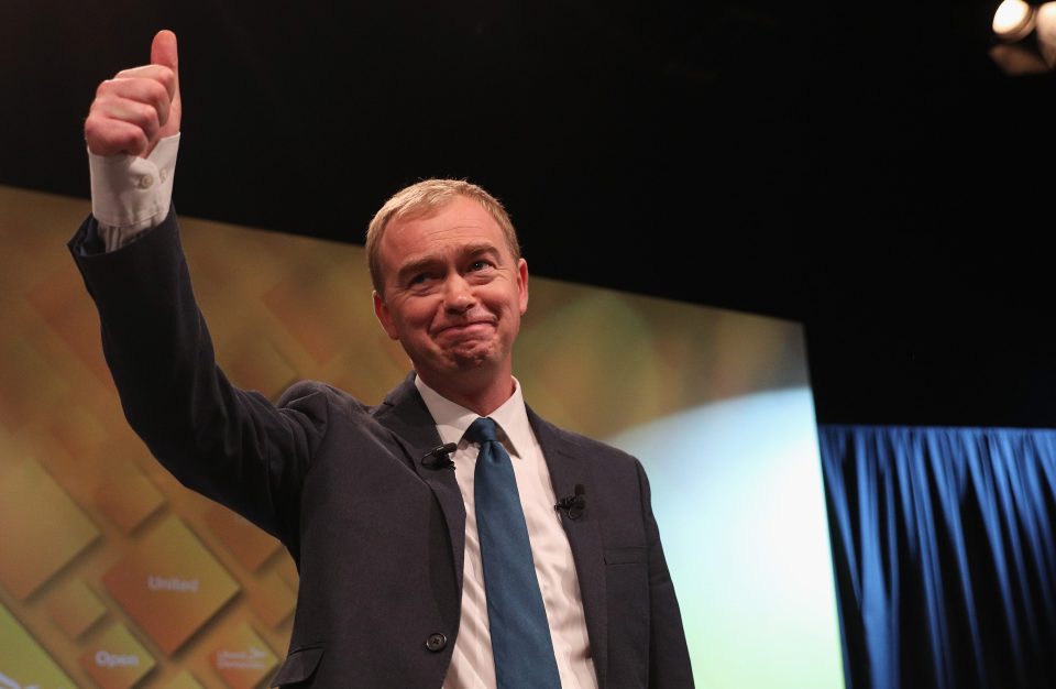  Come on Theresa! . . . Lib Dem leader Tim Farron urges PM to put forward a plan for Brexit