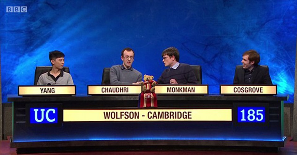 Monkman's team won the challenge after answering a question about molluscs correctly