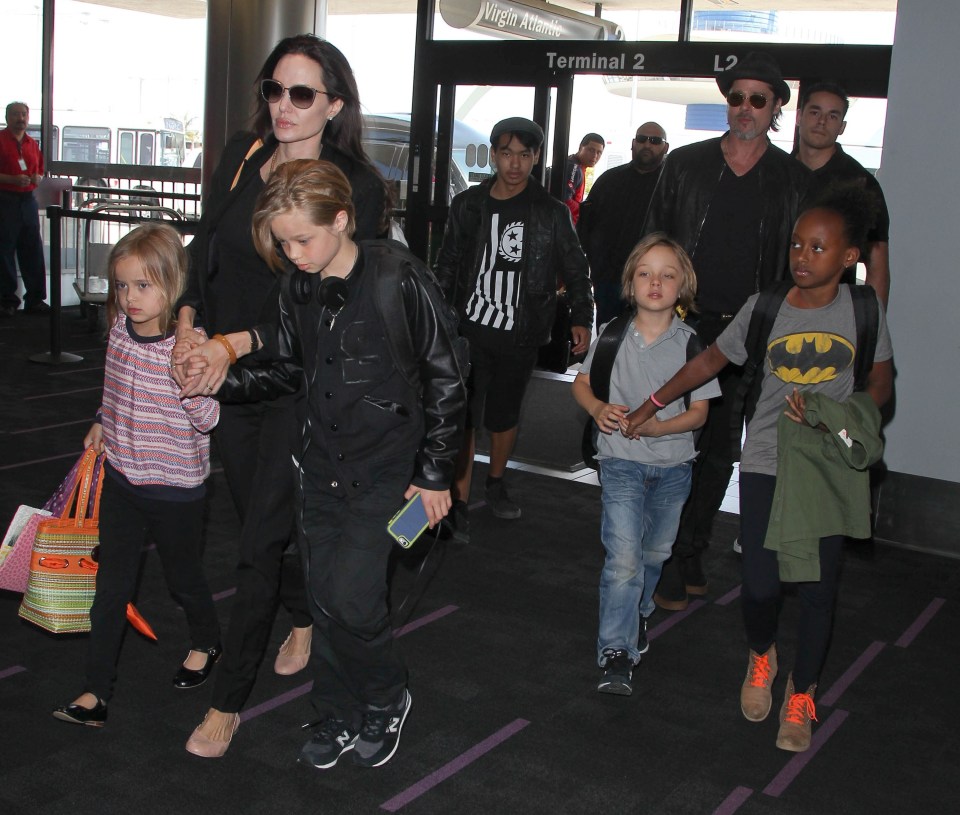  Angelina has asked for full custody of the kids in the divorce papers