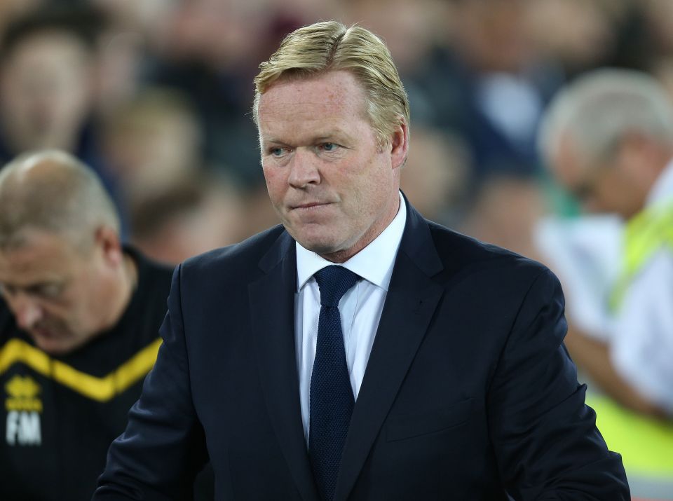  Ronald Koeman was not happy with his team's performance