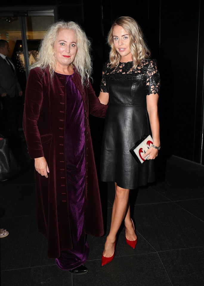  Lydia Bright also turned up to support her friend with mum Debbie in a rather unusual outfit