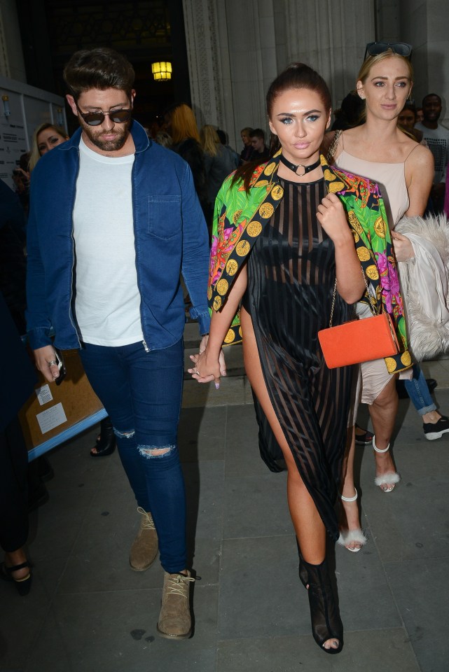  Best mate Sam was her date for the day as the pair checked out the offerings at Mondays fashion week shows