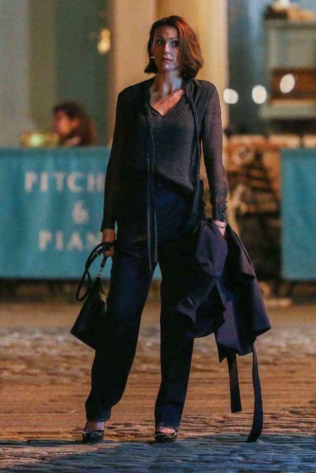  First look at Suranne Jones as she films scenes for the second series of Doctor Foster