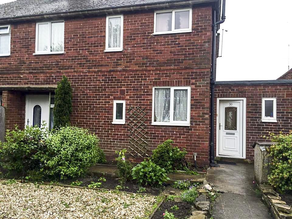  The terraced home in Pontefract is built near to where the town once had its gallows