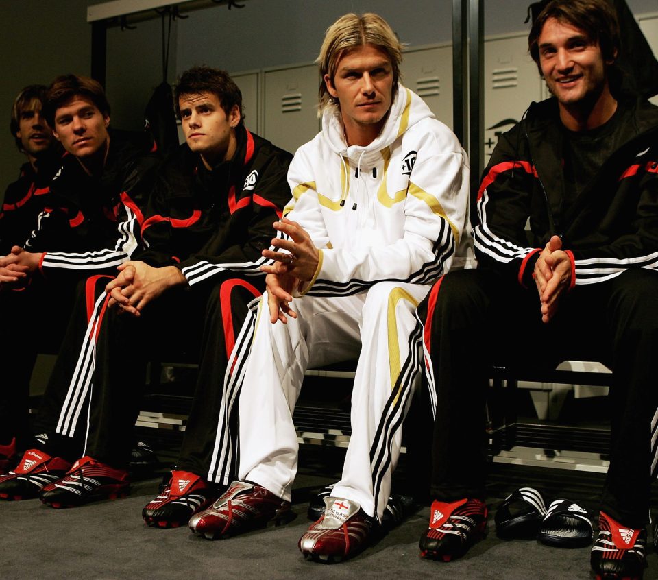  David Beckham during the Adidas launch of the new Predator Football boot in 2005