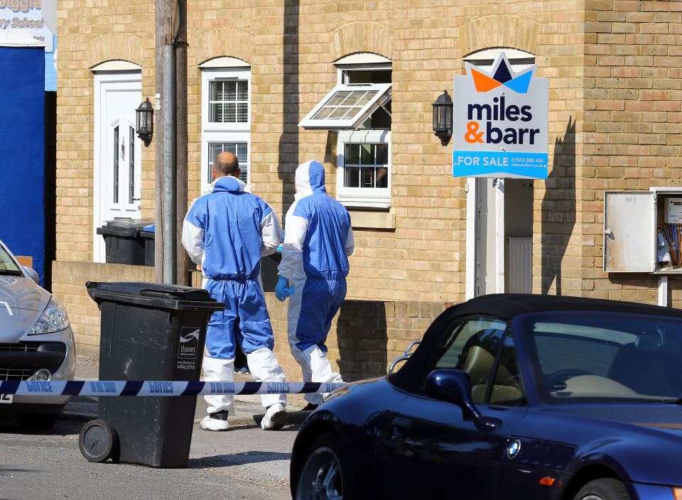  The woman had stab injuries after running across Albion Road in Broadstairs