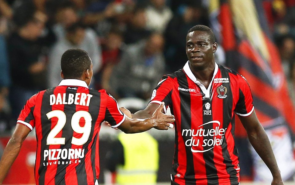  Mario Balotelli scored his second brace in as many games for new club Nice