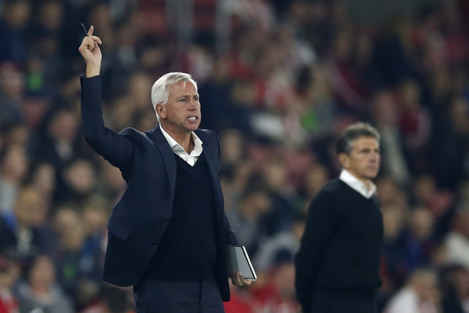  Alan Pardew's men couldn't get going at St Mary's