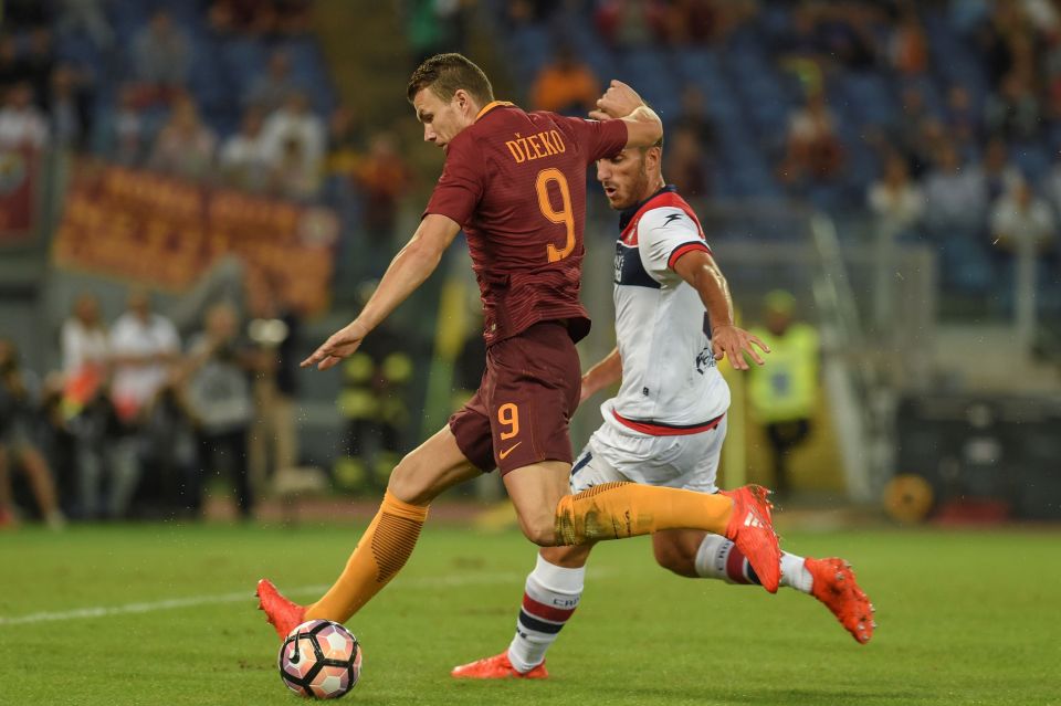  Edin Dzeko scored twice in Roma's 4-0 win over Crotone