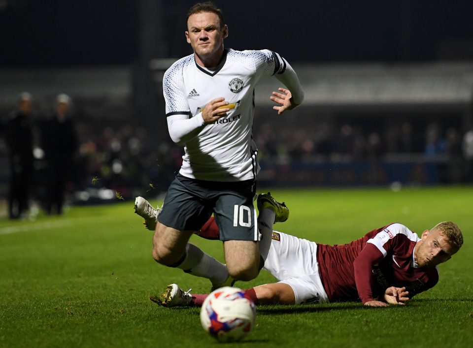  Wayne Rooney struggled against Northampton in midweek EFL tie